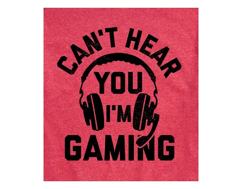 Hybrid Apparel Can't Hear You Gaming Men's Short Sleeve Tee