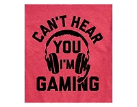 Hybrid Apparel Can't Hear You Gaming Men's Short Sleeve Tee