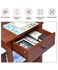 Night Stand End Side Table Bedside Accent Table