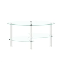 Simplie Fun Nesting Coffee Table Set Of 2, Square Modern Stacking Table With Wood Finish For Living Room