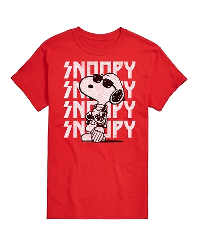 Hybrid Apparel Snoopy Rock Name Repeat Men's Short Sleeve Tee
