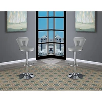 Streamdale Modern Tufted Black Faux Leather Barstool Set (2)