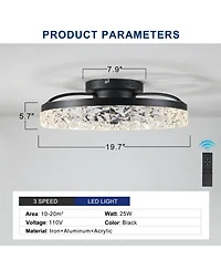 Ceiling Fan With Lights Dimmable Led