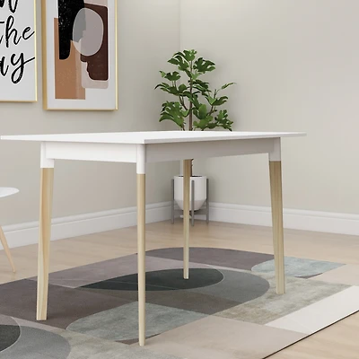 Streamdale Modern 47" Kitchen Table with Solid Wood Leg