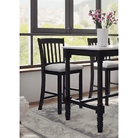 Streamdale Rustic Counter Height Dining Chairs with Foot Support
