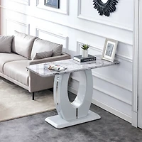 Streamdale Minimalist Gray Mdf Bar Table 47.2" Rectangular