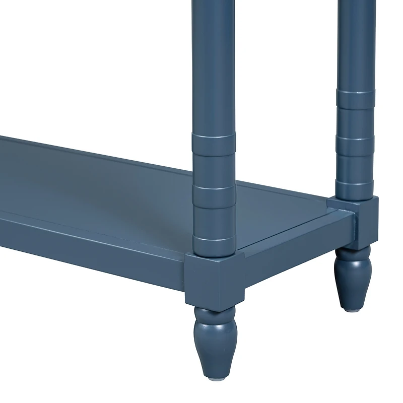 Simplie Fun Console Table Sofa Table With Drawers For Entryway With Projecting Drawers And Long Shelf