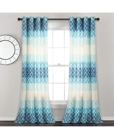 Lush Decor Medallion Ombre Window Curtain Panels