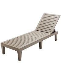 Slickblue Outdoor Recliner Chair with 5-Position Adjustable Backrest