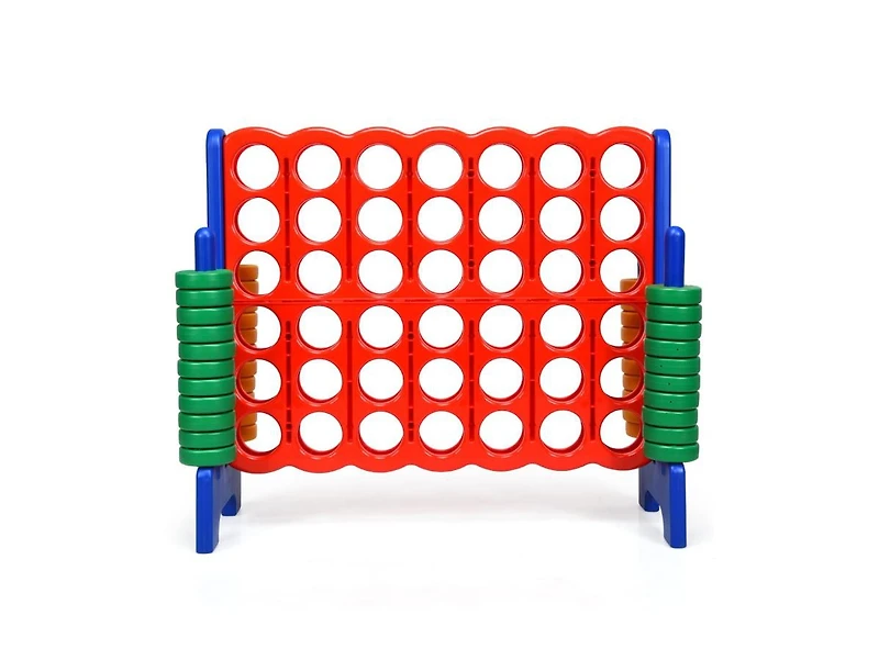 Slickblue Jumbo 4-to-Score Giant Game Set with 42 Jumbo Rings and Quick-Release Slider