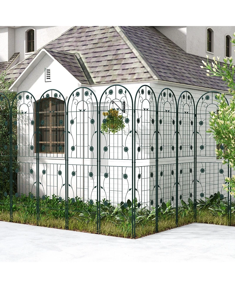 Slickblue 2 Pack 86.5 x 20 Inches Metal Garden Trellis for Climbing Plants