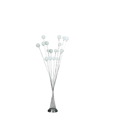Streamdale Silver Chrysanthe Chrome Led Floor Lamp