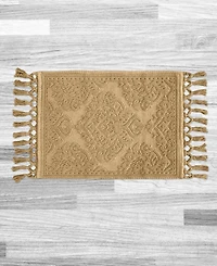 Jean Pierre New York Ricardo Fringe Cotton Bath Rug 21"x 41"