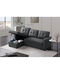 Streamdale Upholstered Pull Out Sectional Sofa With Chaise