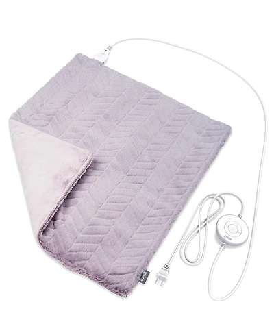 Pure Enrichment PureRadiance Ultra-Wide Luxury Heating Pad for Cramps Back Pain Relief, Modern Design, Soft , Micromink, 6 Heat Settings, Machine Wash