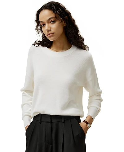 Lilysilk Women's Wool Crewneck Sweater