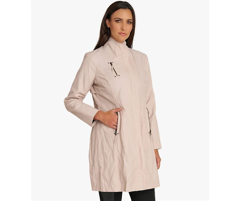 Stella Carakasi Women's Water Repellent Zip-Front Moto Inspired Favorite Jacket
