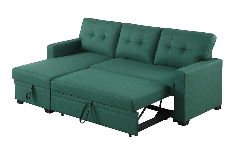 Streamdale Upholstered Pull Out Sectional Sofa With Chaise