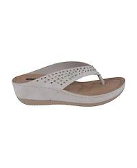 Gc Shoes Women's Tiana Embellished Comfort Wedge Sandals