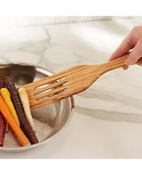 Rsvp International Basic Olive Wood 12.5" x 2.5" Slotted Spurtle