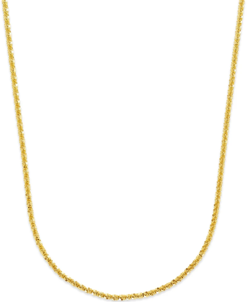 Crisscross Chain Necklace (1-3/4mm) in 14k Gold