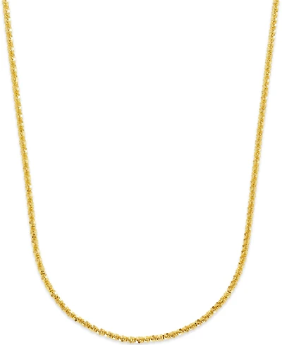Crisscross Chain Necklace (1-3/4mm) in 14k Gold