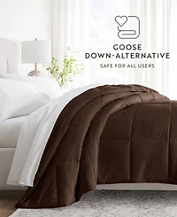 ienjoy Home All Season Lightweight Solid Down Alternative Comforter