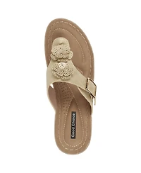 Gc Shoes Women's Narbonne Flower Wedge Sandals