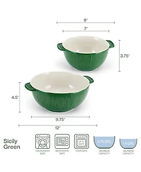 Fitz and Floyd Sicily Serving Bowls, Set of 2