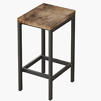 Streamdale Furniture Modern Design Dining Table Set with 3 Stools