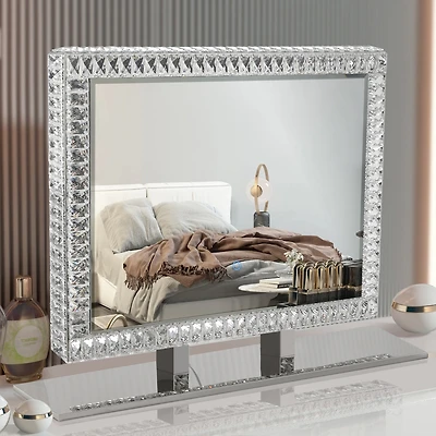 Streamdale Led Crystal Mirror Light With Dimmable Lights