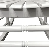 Simplie Fun Balcony Porch Adult Rocking Chair - White