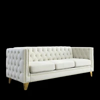 Streamdale 3 Seater + 2 Seater Combination Sofa.Beige Velv