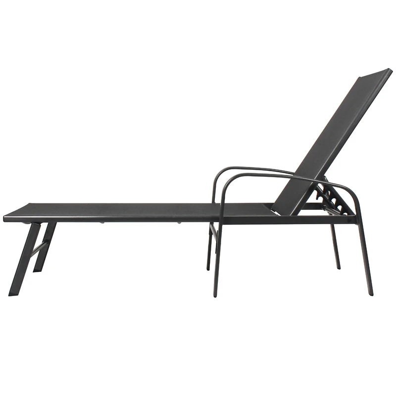 Streamdale 2 Pieces Set Outdoor Patio Swimming Pool Lounge Gray Color With Pillow