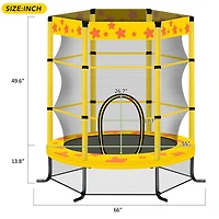 Streamdale 55" Yellow Trampoline with Safety Net