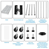 Simplie Fun Adjustable Heavy Duty Wire Shelving Unit - Chrome