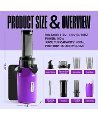 Essential Ginnie Juicer, Compact & Slow, Nutrient Dense