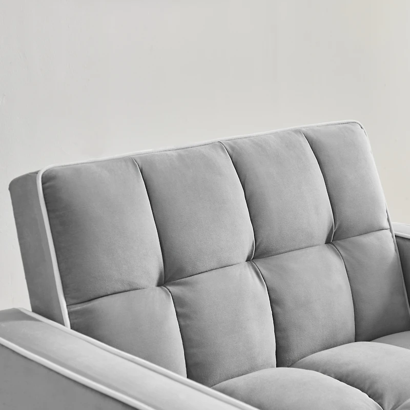 Streamdale Adjustable Folding Sofa Bed Chair - Grey