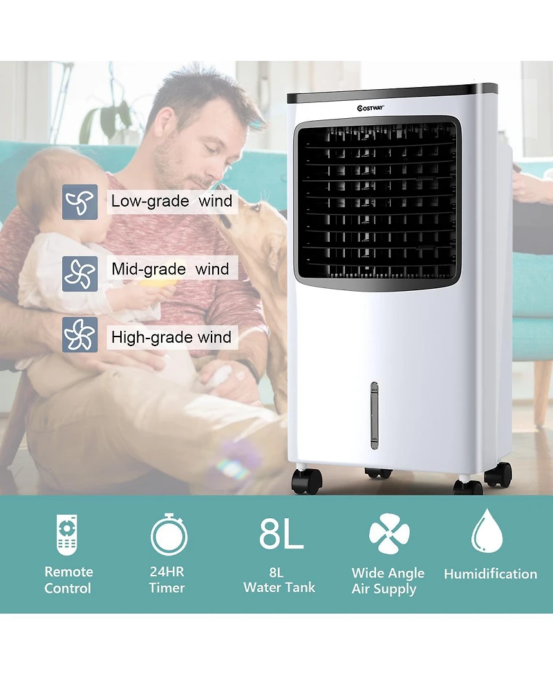 Portable Cooler Fan Filter Humidify Anion