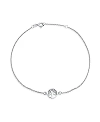 Bling Jewelry Round Celtic Family Tree Of Life Anklet Ankle Bracelet Sterling Silver Adjustable 9 To 10 Inch With Extender Adjustable