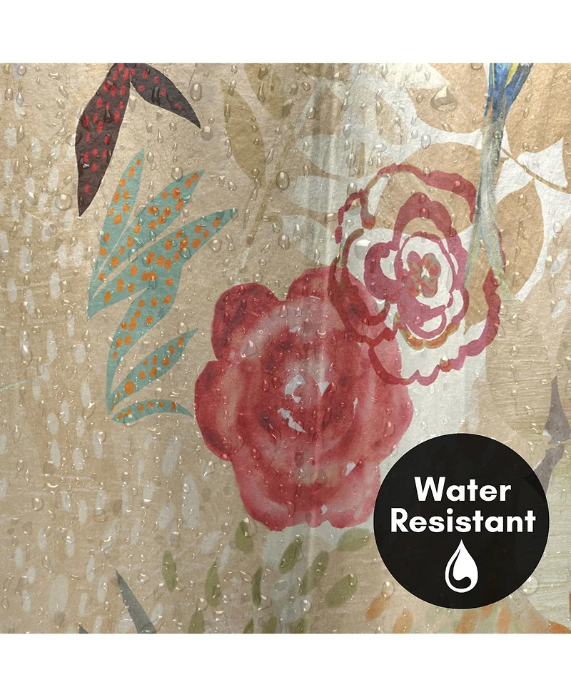 Americanflat 71x74 Floral Shower Curtain - Where The Passion Flower Grows I by Pi Creative Art