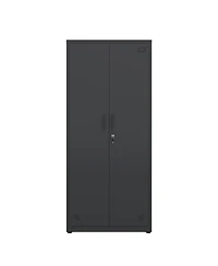 Tall Storage Cabinet - 2 Doors, 4 Partitions
