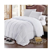 Goose Down Feather Comforter All Season 300TC Cotton, Twin/Twin Xl