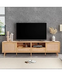Streamdale Furniture Modern Farmhouse Tv Stand for 85" TVs