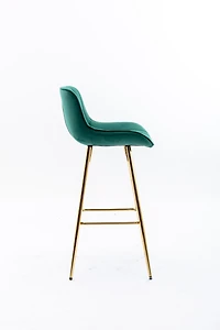Streamdale Luxurious Velvet Bar Stools (Set of 2)