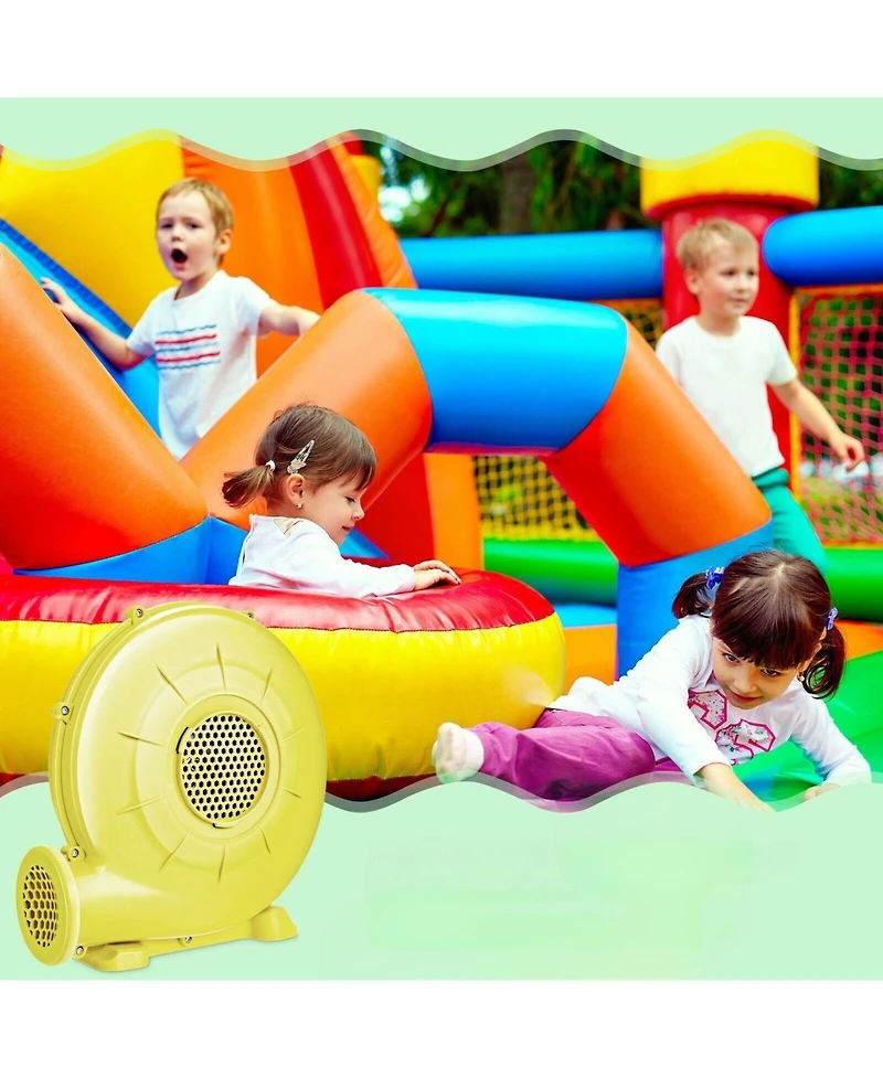 Slickblue 350 Watt 0.5 Hp Air Blower Pump Fan for Inflatable Bounce House and Bouncy Castle
