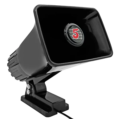 5 Core Indoor Outdoor Pa Horn Speaker 6 x 4 Inch Loud Portable Pa System 8 Ohm 50W Loud Siren Audio - Hw 405 Blk
