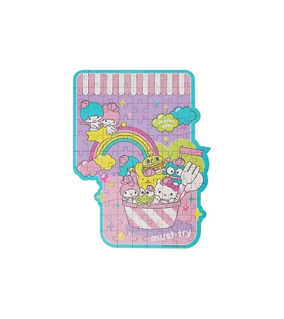 Flash Popup Wooden Jigsaw Puzzle Hello Kitty and Friends Sanrio Carnival 88pcs