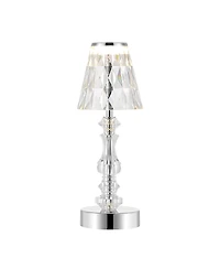 Jonathan Y Lillian Bohemian Classic Acrylic Rechargeable Integrated Led Table Lamp
