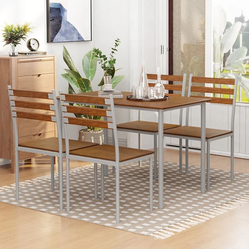 Contemporary Themed Eating Space w/Four Seats For Family Dinners or Bbq's